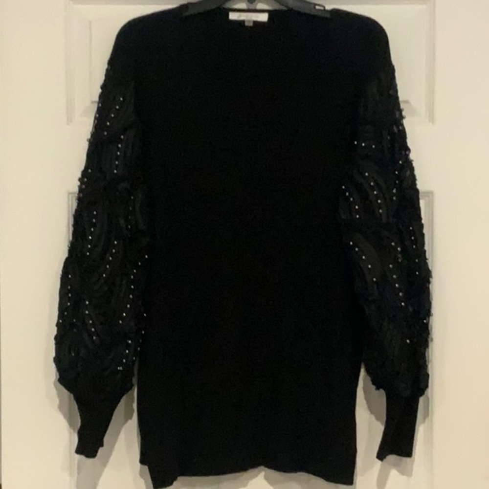 Sioni Black Knit Top